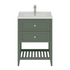 GoodHome Plan vasque blanc Lana 60 cm