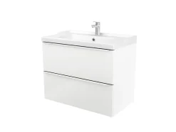 GoodHome Plan vasque blanc Lana 80 cm* Plan Simple Vasque