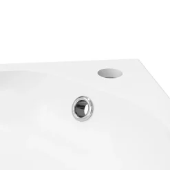 GoodHome Plan vasque blanc satin en résine l.80,4 x P.36,2 cm, Maza* Plan Simple Vasque