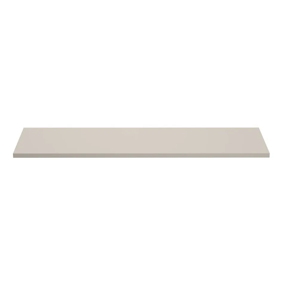 Meublorama Plan vasque BRAZZA 140 cm Coloris marron congo MDF & PVC À poser* Plan Double Vasque