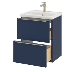 GoodHome Plan vasque faible profondeur blanc Nira 50 cm