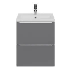 GoodHome Plan vasque faible profondeur blanc Nira 50 cm