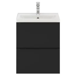 GoodHome Plan vasque faible profondeur blanc Nira 50 cm