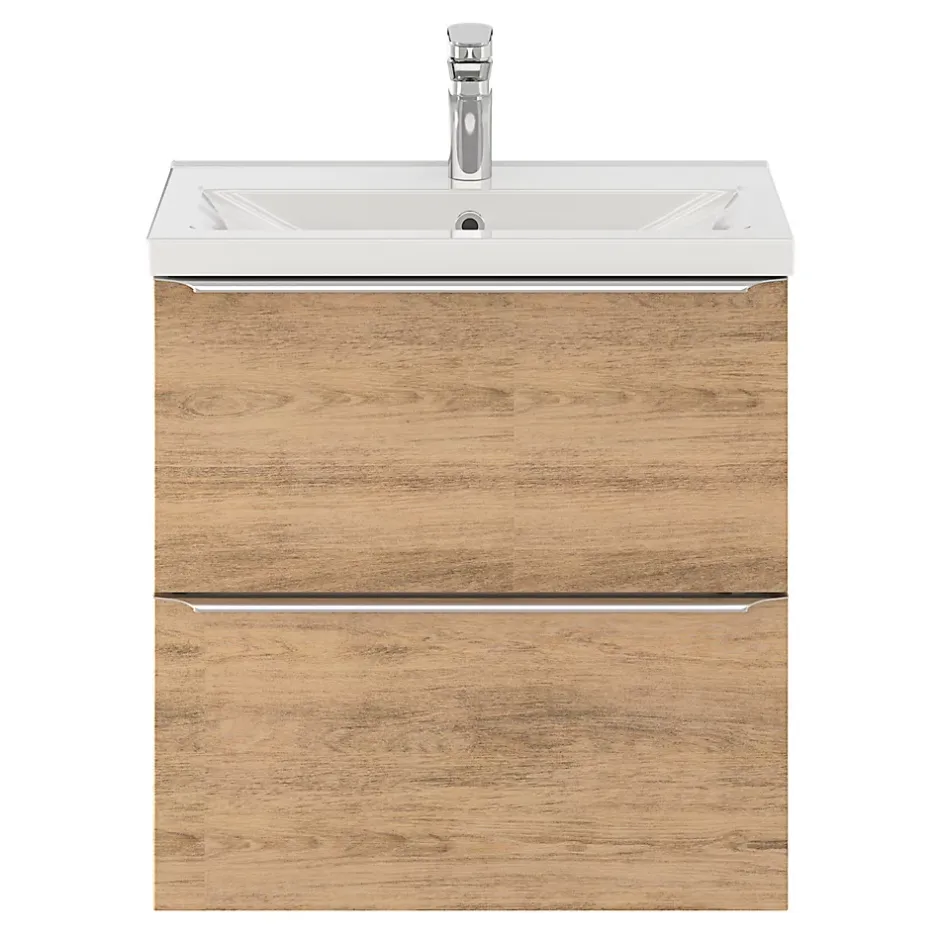 GoodHome Plan vasque faible profondeur blanc Nira 60 cm* Plan Simple Vasque