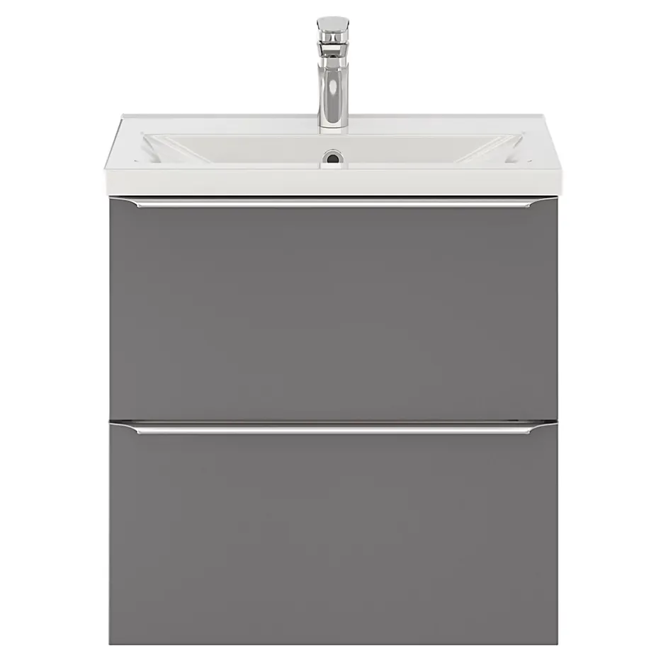 GoodHome Plan vasque faible profondeur blanc Nira 60 cm* Plan Simple Vasque