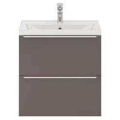 GoodHome Plan vasque faible profondeur blanc Nira 60 cm* Plan Simple Vasque