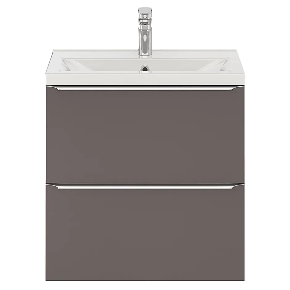 GoodHome Plan vasque faible profondeur blanc Nira 60 cm* Plan Simple Vasque