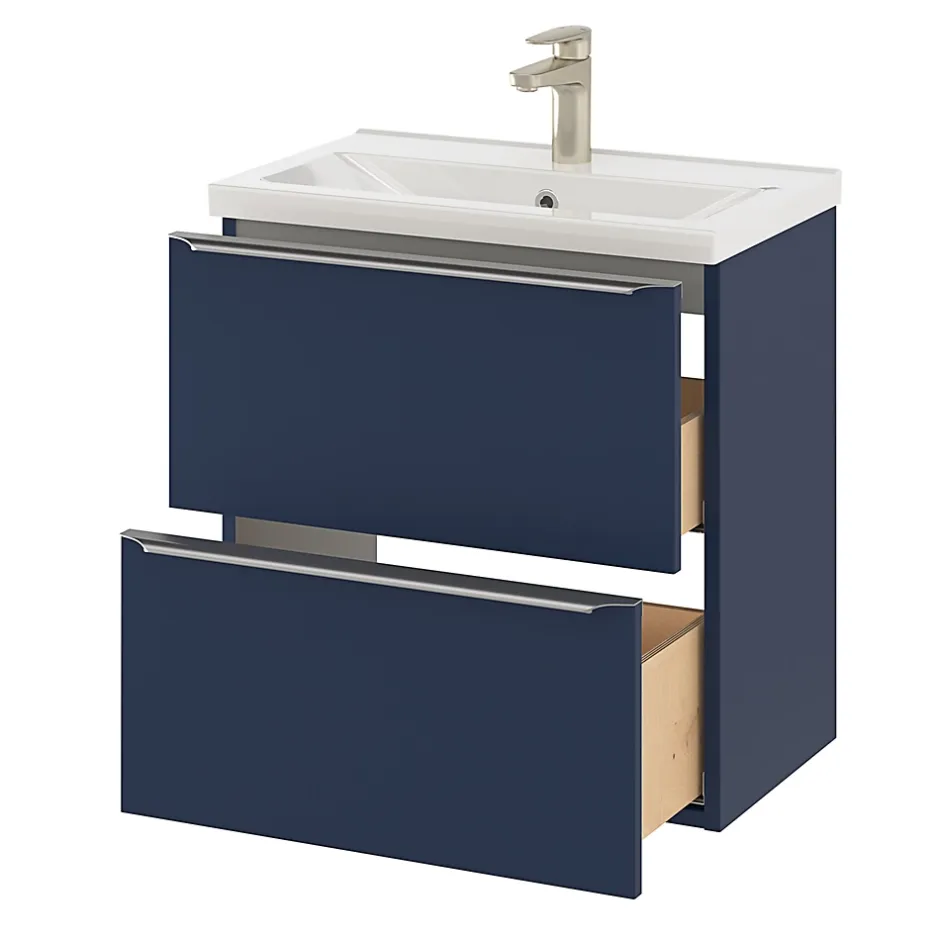 GoodHome Plan vasque faible profondeur blanc Nira 60 cm* Plan Simple Vasque
