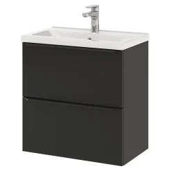 GoodHome Plan vasque faible profondeur blanc Nira 60 cm* Plan Simple Vasque