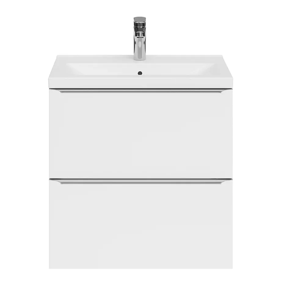 GoodHome Plan vasque faible profondeur blanc Nira 60 cm* Plan Simple Vasque
