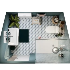 GoodHome Plan vasque faible profondeur blanc Nira 60 cm* Plan Simple Vasque