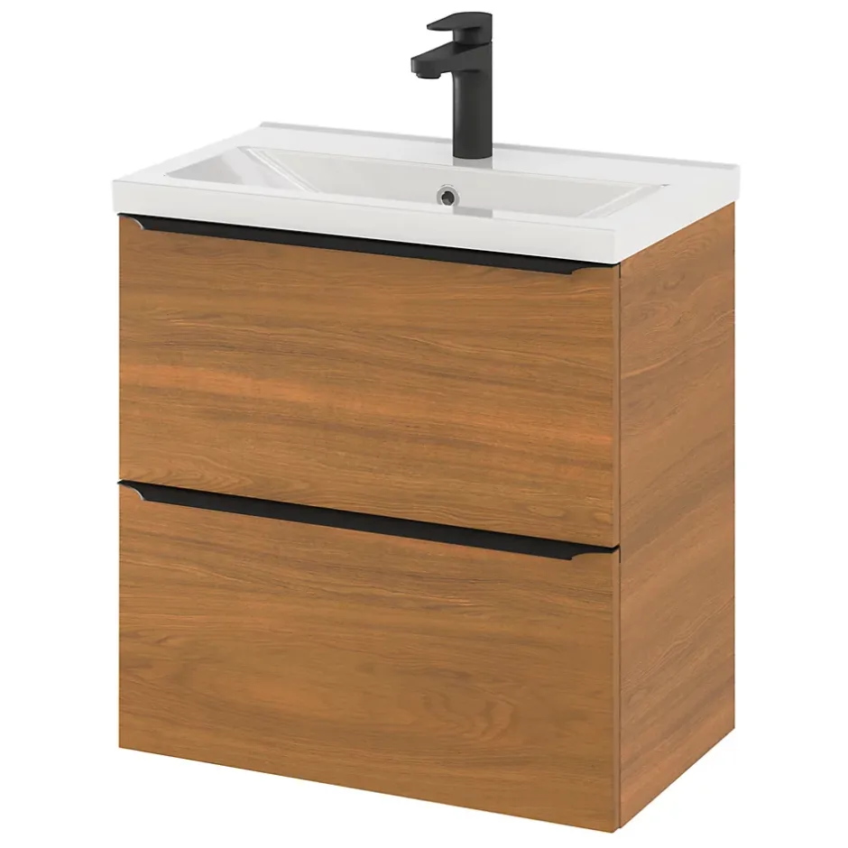 GoodHome Plan vasque faible profondeur blanc Nira 60 cm* Plan Simple Vasque