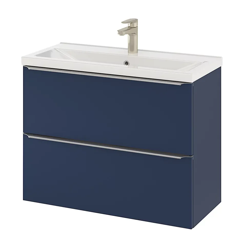 GoodHome Plan vasque faible profondeur blanc Nira 80 cm* Plan Simple Vasque