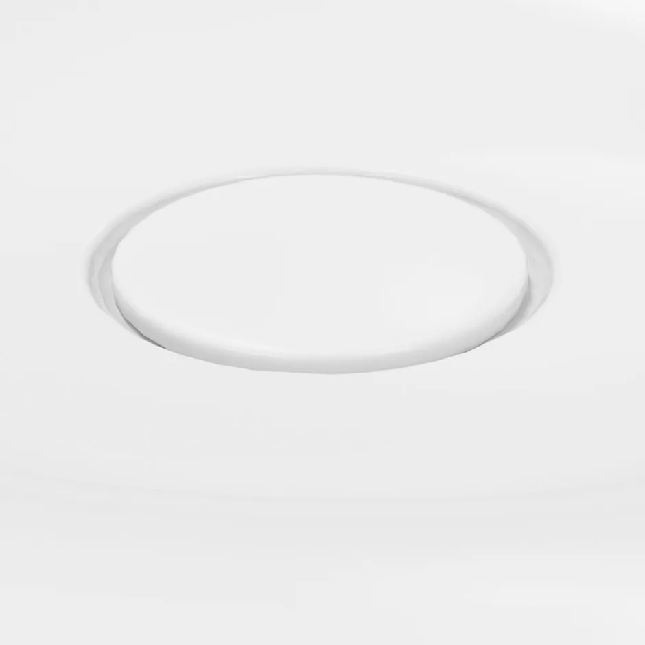 GoodHome Plan vasque l.60 x P.45 cm en céramique avec plage de dépose à droite, blanc, Kentia