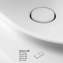 Poalgi Plan vasque lavabo résine Wraitom 100x46 cm blanc série Bül* Plan Simple Vasque
