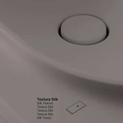 Poalgi Plan vasque lavabo résine Wraitom 120x46 cm gris concret série Bül