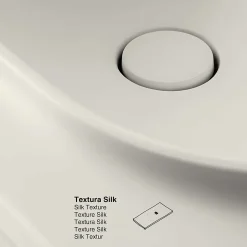Poalgi Plan vasque lavabo résine Wraitom 120x46 cm blanc marfil série Bül