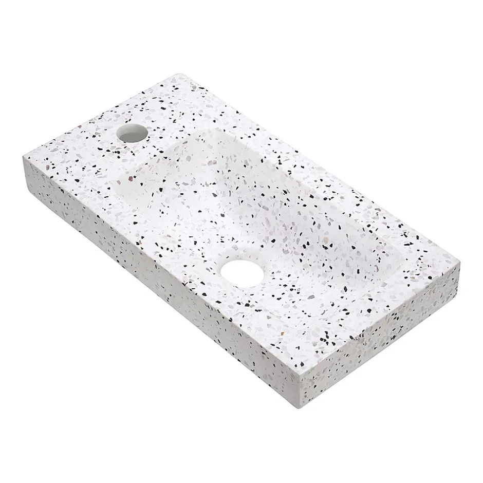 Homesight Plan vasque lave-mains l.44,2 x H.5 x P.23,2 cm , terrazzo,