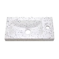 Homesight Plan vasque lave-mains l.44,2 x H.5 x P.23,2 cm , terrazzo,