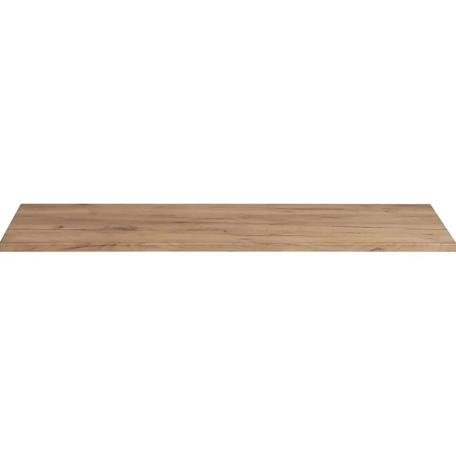 Meublorama Plan vasque NALYA 120 cm Chene clair Plateau bois pour double meuble sous vasque