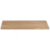 Meublorama Plan vasque NALYA 80 cm Chene clair Plateau bois pour meuble sous vasque suspendu* Plan Double Vasque