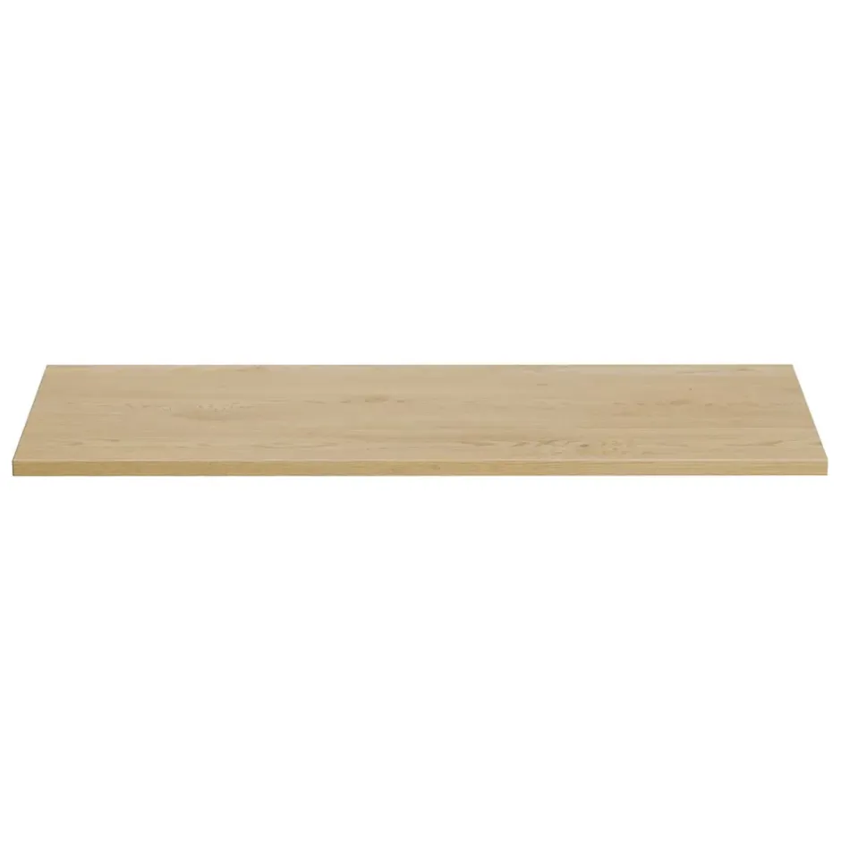 Meublorama Plan vasque NATURA 120 cm Chene clair Finition bois À poser* Plan Double Vasque