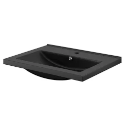 GoodHome Plan vasque noir Nira 60 cm* Plan Simple Vasque