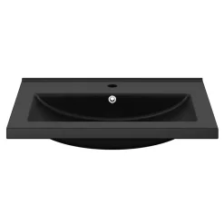 GoodHome Plan vasque noir Nira 60 cm* Plan Simple Vasque