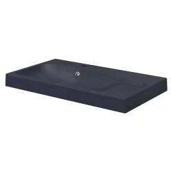 GoodHome Plan vasque noir Mila 80 cm* Plan Simple Vasque