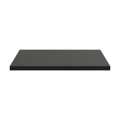 Meublorama Plan vasque noir SAVIA 60 cm Plateau de 60 cm pour meuble sous vasque* Plan Double Vasque