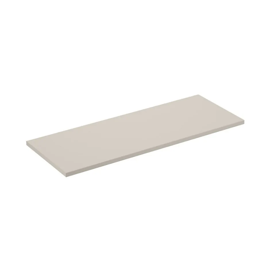 Meublorama Plan vasque NOXERA 120 cm Beige mat À poser Finition haut de gamme en MDF