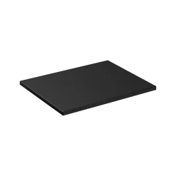 Meublorama Plan vasque NOXERA 60 cm Noir mat Pour vasque à poser Finition MDF et PVC