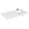 Cuisibane Plan vasque RESIPLAN - 124 cm avec vasque déportée à droite