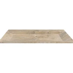 C-Negoce Plan vasque simple en travertin Scabas Provence - 120 x 45 x 10 cm -* Plan Simple Vasque