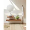 Sanycces Plan vasque suspendu ZERO pour salle de bain design noyer 45 x 80 cm* Plan De Travail Salle De Bains