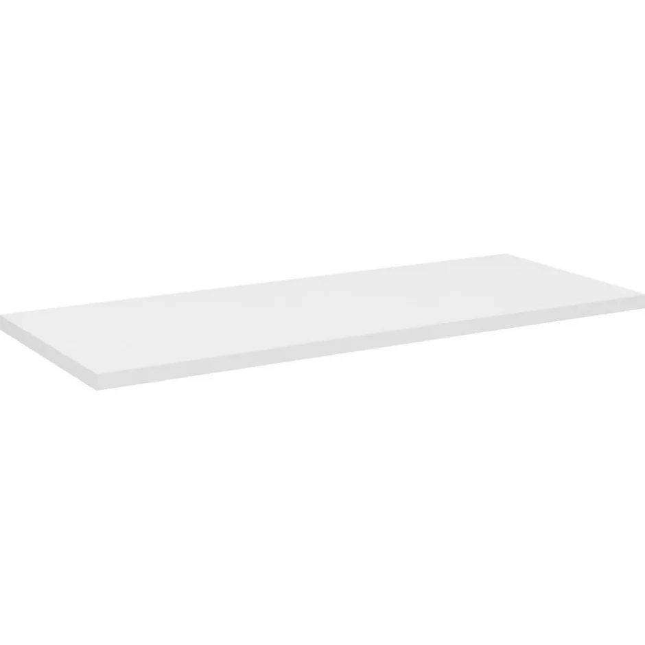 Meublorama Plan vasque VANO Blanc alpin L100 x P40 x H2 cm À poser sur meuble de salle de bain