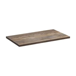 Meublorama Plan vasque VANTA chene foncé 80 cm Tablette de salle de bain