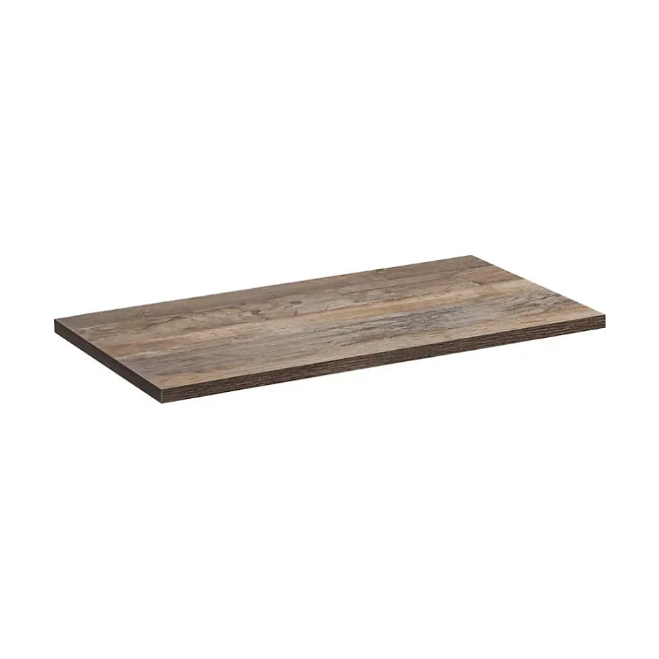 Meublorama Plan vasque VANTA chene foncé 100 cm Tablette de salle de bain