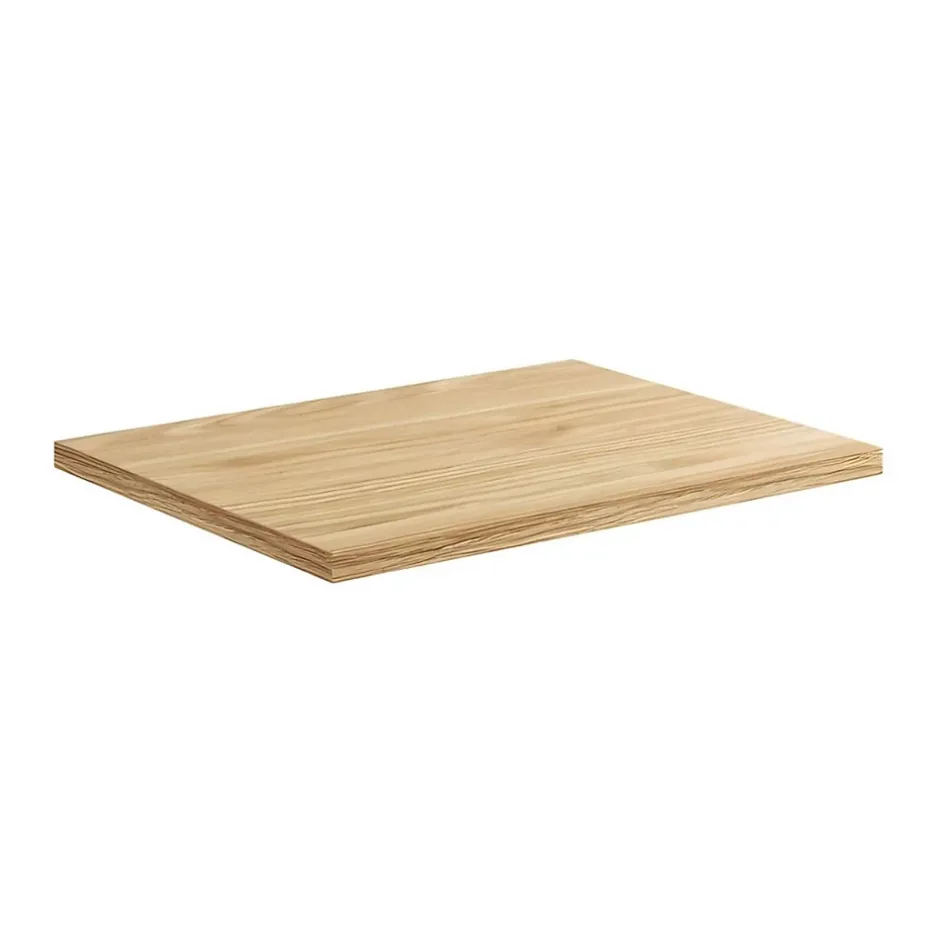 Meublorama Plan vasque YOKA Finition chene clair, 80 cm* Plan Double Vasque