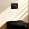 Vitra Plaque de chasse d'eau noir GoodHome