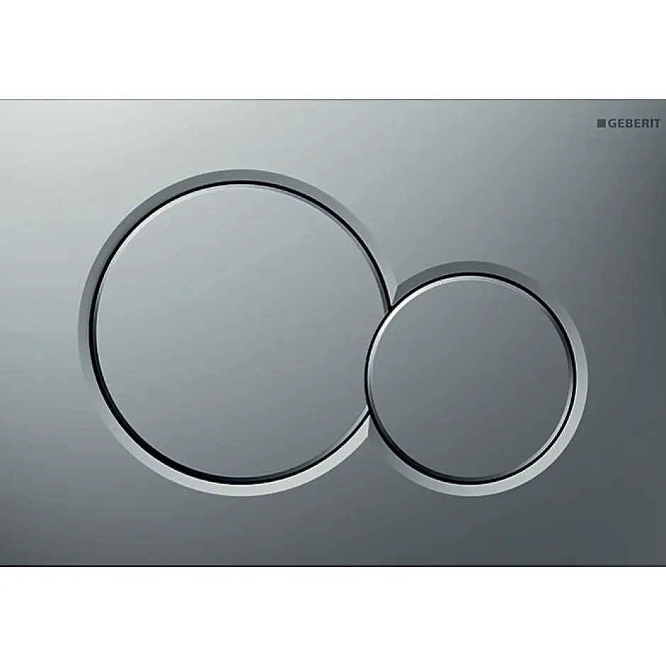 Gebererit Plaque de commande - Geberit - Sigma01 - Chromé mat - Double touche