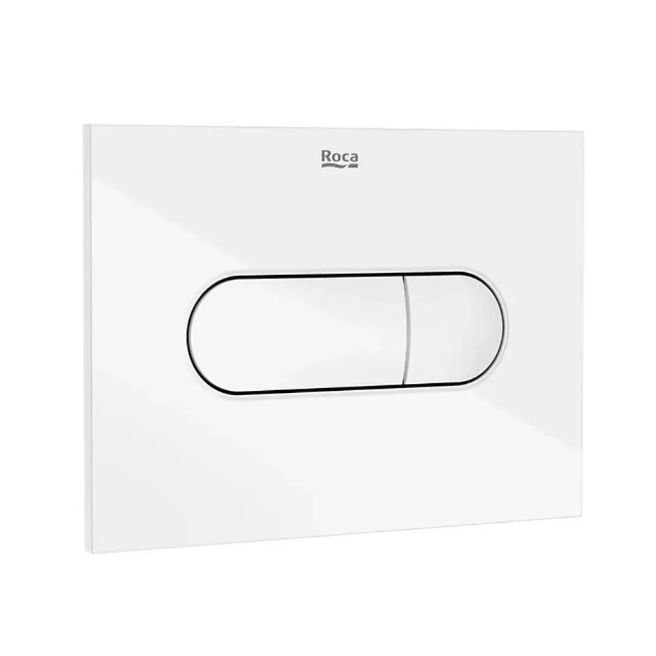 Roca Plaque de commande double touche en plastique, blanc (A890222200)