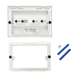 Roca Plaque de commande double touche en plastique, blanc (A890222200)
