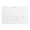 Duravit Plaque de commande et de déclenchement de chasse pour WC et toilettes - Blanc - 21,7x1x14,7cm (LxPxH) - DuraSystem* Wc Suspendu
