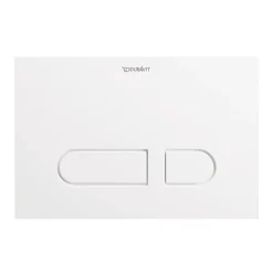 Duravit Plaque de commande et de déclenchement de chasse pour WC et toilettes - Blanc - 21,7x1x14,7cm (LxPxH) - DuraSystem* Wc Suspendu