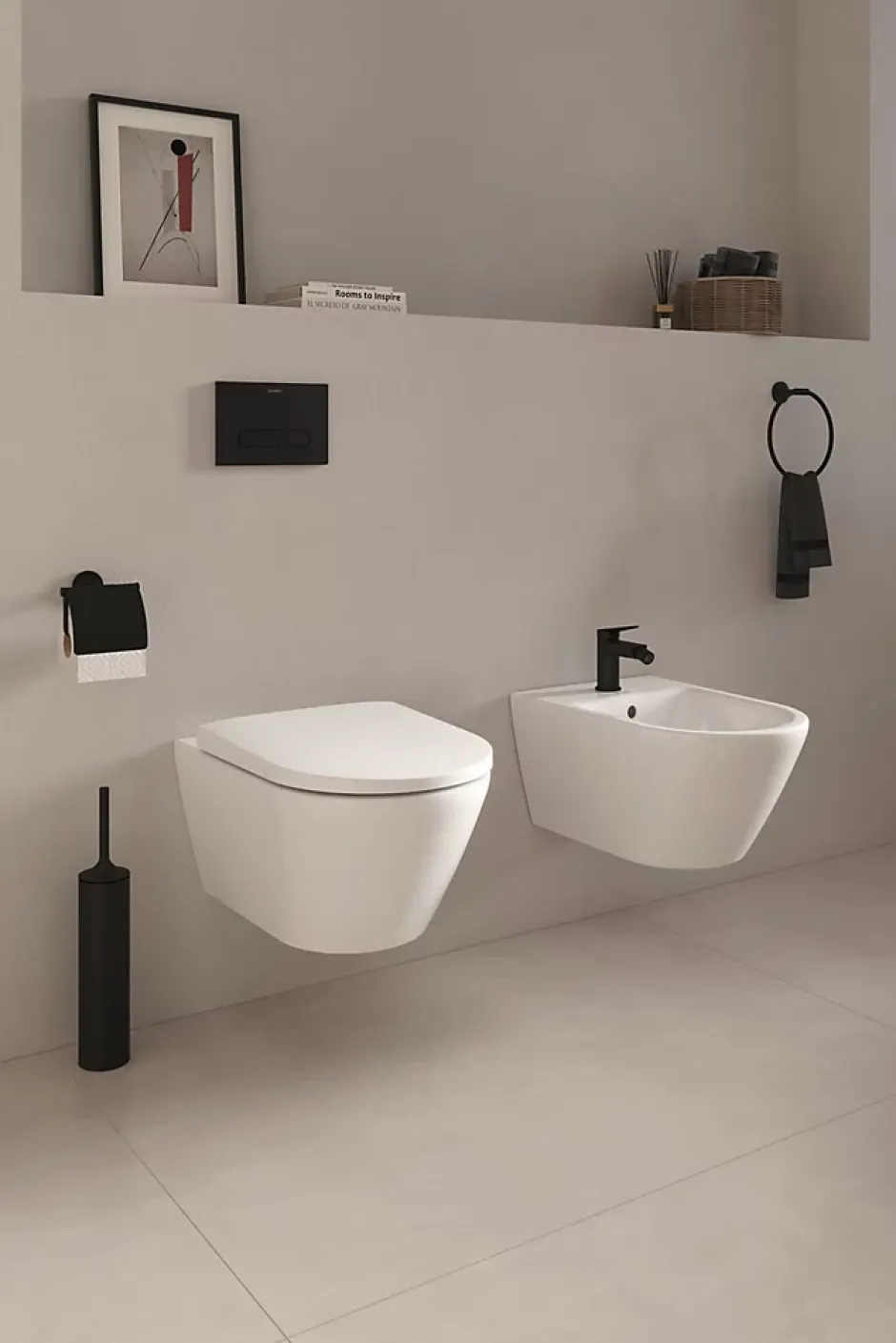 Duravit Plaque de commande et de déclenchement de chasse pour WC et toilettes - Blanc - 21,7x1x14,7cm (LxPxH) - DuraSystem* Wc Suspendu