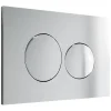 Vente-unique Plaque de commande pour WC avec double touche - Chrome - OPULUS* Chasse D'Eau