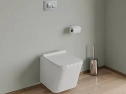 Vente-unique Plaque de commande pour WC avec double touche - Chrome - OPULUS* Chasse D'Eau