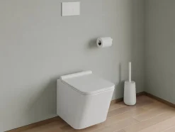 Vente-unique Plaque de commande pour WC avec double touche - Blanche - OPULUS* Chasse D'Eau
