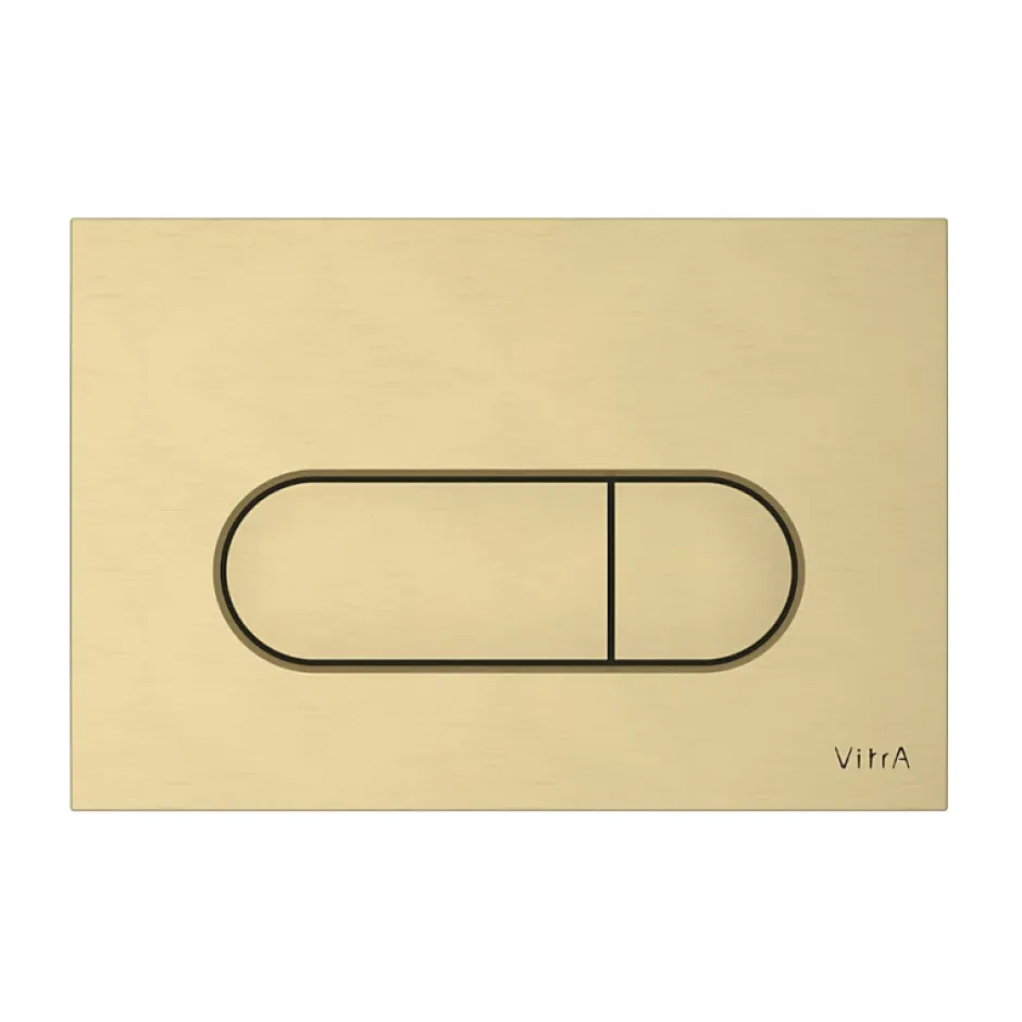 Vitra Plaque de commande Root Round Or brossé* Wc Suspendu